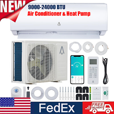 #ad 24000 18000 12000 9000 BTU Air Conditioner Mini Split AC Heat Pump Ductless New $529.99