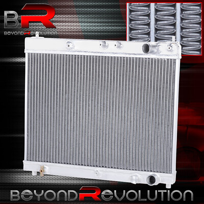 #ad 2 Row Dual Core Aluminum Radiator For 2004 2005 2006 2007 Scion Xb Xa 1.5L L4 $106.99