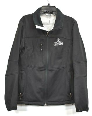 #ad River#x27;s End Mens Black Cherokee Casino Full Zip Soft Shell Casual Jacket S $14.99