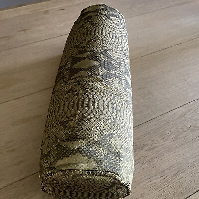 #ad VERSACE python pillow black gold Italian bolster baroque large luxury cushion $150.00