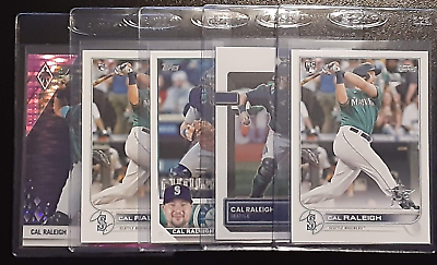 #ad Cal Raleigh x5 Lot 2022 Rookie RC ASG Foil Opening Day Optic Rated Pulsar Prizm $5.99