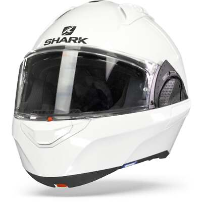#ad Shark Evo GT Blank White Modular Helmet New Fast Shipping $213.76