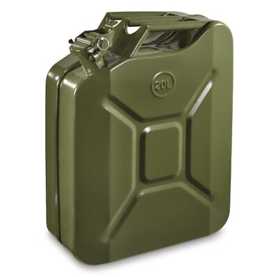 #ad 5 Gallon NATO Style 20L 5 Gallon Green Jerry Can Oil Gasoline Gas Steel Tank $49.99