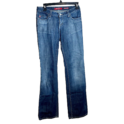 #ad Miss Sixty Straight Tommy Jeans Womens Size 27 Blue Low Rise Y2K Dark Wash Denim $27.30