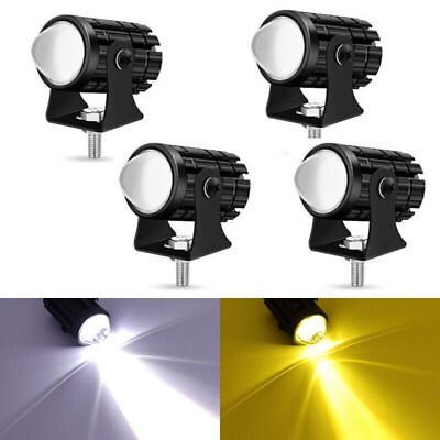 #ad 4PCS LED Work Light Bar Fog Driving Spot Pods Lamp Off Road SUV ATV Yellow White $15.98