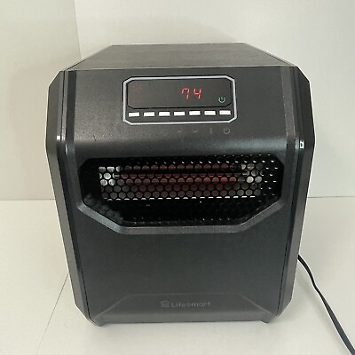 #ad Life Smart Labs HT1013 1500W 6 Element Infrared Heater Black $49.99