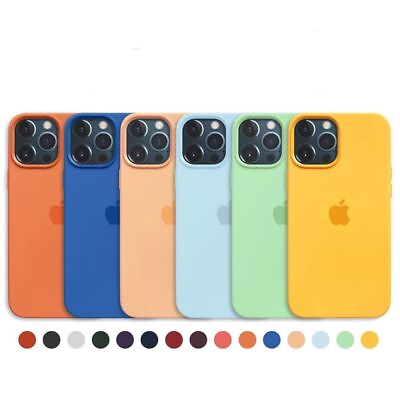 Apple Liquid Silicone Phone Case With MagSafe For iPhone 14 Pro Max 14 14Plus $19.09