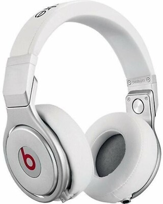 #ad DISCONTINUED Beats White by Dr. Dre Pro Over the Ear Headphones New Ear Pads $224.99