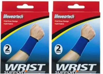 #ad 2 Pack Elastic Wrist Support Compression and Support Sports recovery healing $7.95