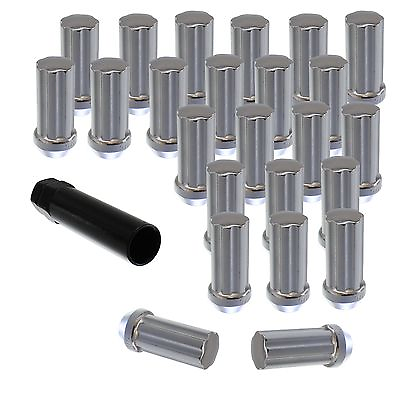 #ad 20pcs Chrome 2quot; Tall 1 2quot; x 20 Spline Lug Nuts Fits Ford Mustang Ranger $22.95