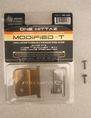 #ad Pro mate Andis T Outliner GTX Gold Blades Zero gapped Modified Free Screws $13.99