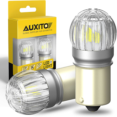#ad AUXITO 1156 LED Bulb White 400% Brighter 1:1 Size 7506 BA15S 1141 P21W 1003 of $25.41