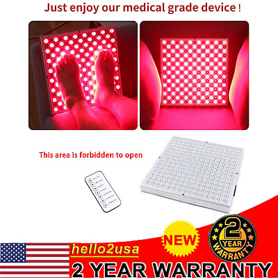 #ad LED Therapy Light 45W Red Infrared Panel Pulse Lamp Remote Full Body Anti Aging $37.00