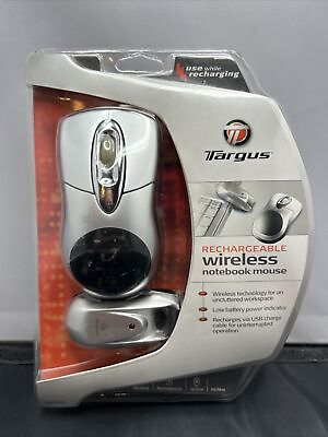 #ad New Targus AMW05US Notebook Wireless Rechargeable Optical Mouse $16.99