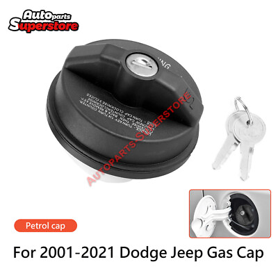 #ad Fuel Cap Locking Gas Fits For Chrysler Dodge Ram Jeep 2001 2021 5278655AB USA $8.59