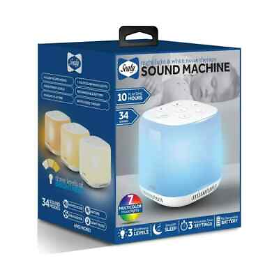#ad Sealy Multicolor LED Sleep Speaker amp; White Noise Therapy Sound Machine SN 100 $24.99