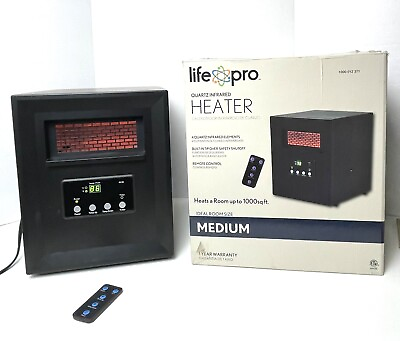 #ad Life Pro 208474 Element 1000W Electric Quartz Infrared Space Heater LS1002THD14 $79.99