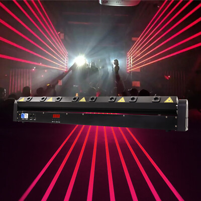 8 Eyes Laser Moving Head Stage Red Light Dmx512 Control DJ Party Club $160.99