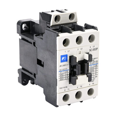 #ad Fuji Electric SC E02P 110VAC Fuji Electric IEC contactor 9A 3 N.O. powe... $46.04