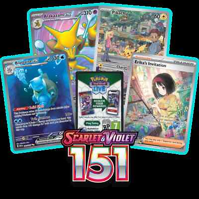 #ad Pokémon Scarlet amp; Violet 151 Choose Your Card All Ex Holo#x27;s Full Art in NM $3.98