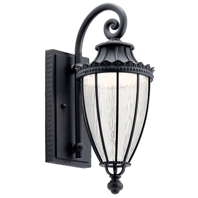 #ad Kichler ‎49751BKTLED Wakefield 17.75quot; High LED Outdoor Black Wall Sconce $189.99
