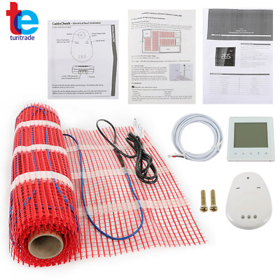 #ad Floor Heating Mat 120v 10sqft Electric Radiant Heating System for Tileamp;Lamina $90.94