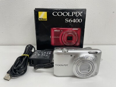 #ad Nikon COOLPIX S6400 Digital Camera Silver 4.5 54.0mm 1:3.1 6.5 from Japan #2583 $298.00