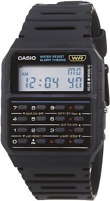 #ad Casio CA53W 1 8 Digit Calculator Watch Resin Strap Alarm Chronograph $24.50