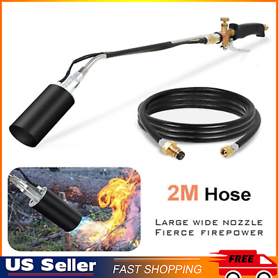 #ad Propane Torch with Push Button Igniter for Driveway Weed Burner amp; Ice Melting $30.99