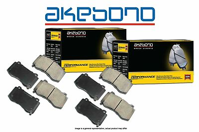 #ad Akebono Performance Ceramic FRONT REAR Brake Pads Kit Set for Nissan Infiniti $159.95