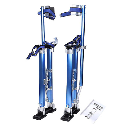 #ad Drywall Stilts 24 40 Inch Aluminum Tool Stilt Blue For Painting Painter Taping $92.75