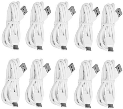 #ad Pack of 10 Type C Fast Charge Cable USB Cord Charging Rapid Quick Charger Bulk $13.94