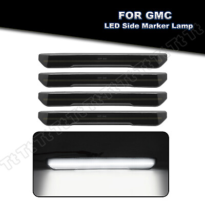 #ad 4x White LED Front Rear Side Marker Light For 2020 2024 GMC Sierra 2500HD 3500HD $79.99
