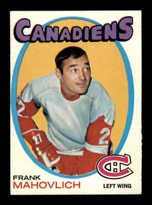 #ad 1971 72 Topps #105 Frank Mahovlich EX EX Canadiens 545992 $4.96
