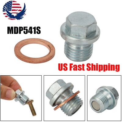 #ad MAGNETIC Oil Drain Plug Bolt amp; Gasket MDP541S for Chevrolet Cruze Sonic Buick US $10.99