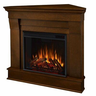#ad Real Flame Traditional Wood Chocolate Chateau Electric Corner Fireplace $660.65
