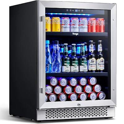 #ad Yeego 180 Cans Under Counter Beverage Refrigerator Cooler Built in Fridge $409.50