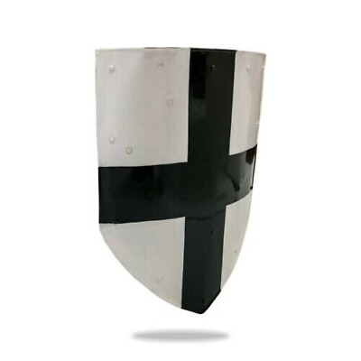 #ad Knight Medieval heater Shield SCA LARP WASTER 18g Battle Armor Mini Shield 24quot; $108.00
