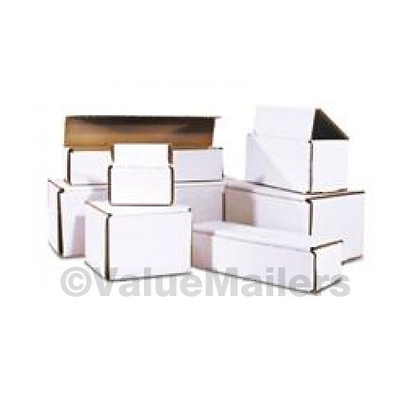 #ad 100 8 x 4 x 4 White Corrugated Shipping Mailer Packing Box Boxes $59.95