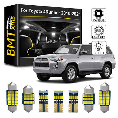 #ad 18 Bulbs White Lights Interior LED Package Kit for Toyota 4Runner 2010 2023 $16.80