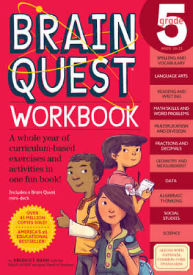 #ad Brain Quest Workbook: Grade 5 Paperback By Heos Bridget GOOD $4.10