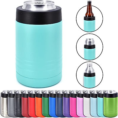 #ad 4 In 1 Stainless Steel 12 Oz Double Wall Vacuum Insulated Can or Bottle Cooler K $26.88