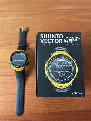 #ad Watch Suunto Vector Yellow Quartz Black Dial Day Date Chronograph Unisex Adults $105.50