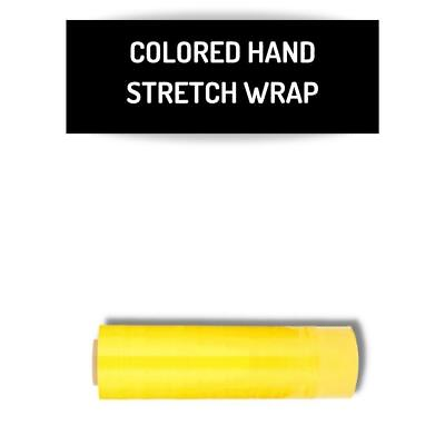#ad 1 Roll 18quot; x 1500#x27; 80 Gauge Cast Bundling Hand Stretch Wrap Film Dark Yellow $30.73