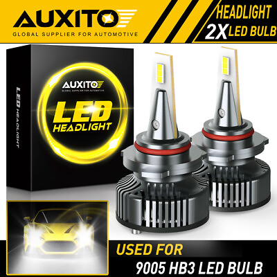 #ad 2X AUXITO 9005 HB3 LED Headlight Bulb HIGH BEAM Super Bright 16000LM CANBUS EOA $42.99