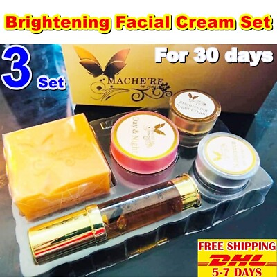 #ad W6 Face Whitening Facial Cream Set Mache#x27;re Machere Day Night Bright Skin X3 $157.05
