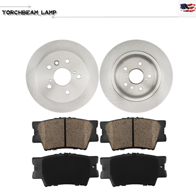 #ad REAR Disc Rotors Brake Pads for Toyota Camry Avalon Lexus ES350 2008 2011 $66.99