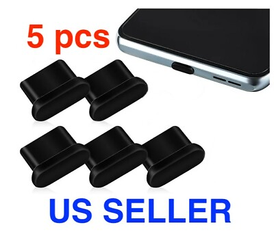#ad 5x Dust Plug for Type C USB Charging Port Protector Silicone Cover Smart Phone $2.86