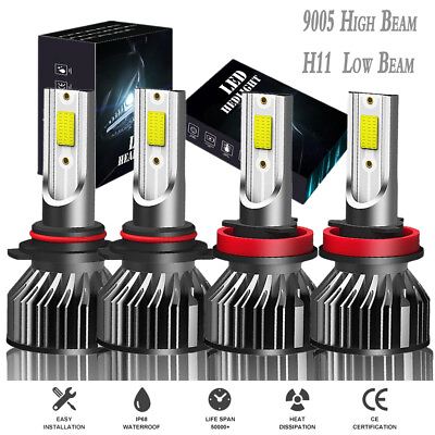 #ad Car Led Lights For Subaru Legacy 2015 2019 6000K LED Headlight Hi Lo Beam Bulbs $39.99