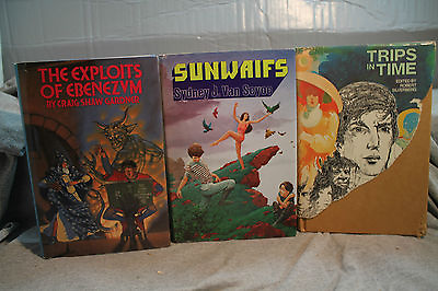#ad lot vtg old Sci Fi TRIPS IN TIME THE EXPLOITS OF EBENEZVM SUNWAIFS $16.99